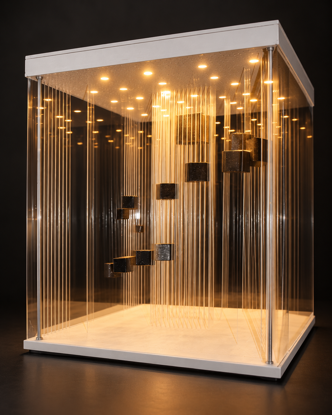Lampe cube conçue par Nathalie Othats Lagréou, création design Maisonena