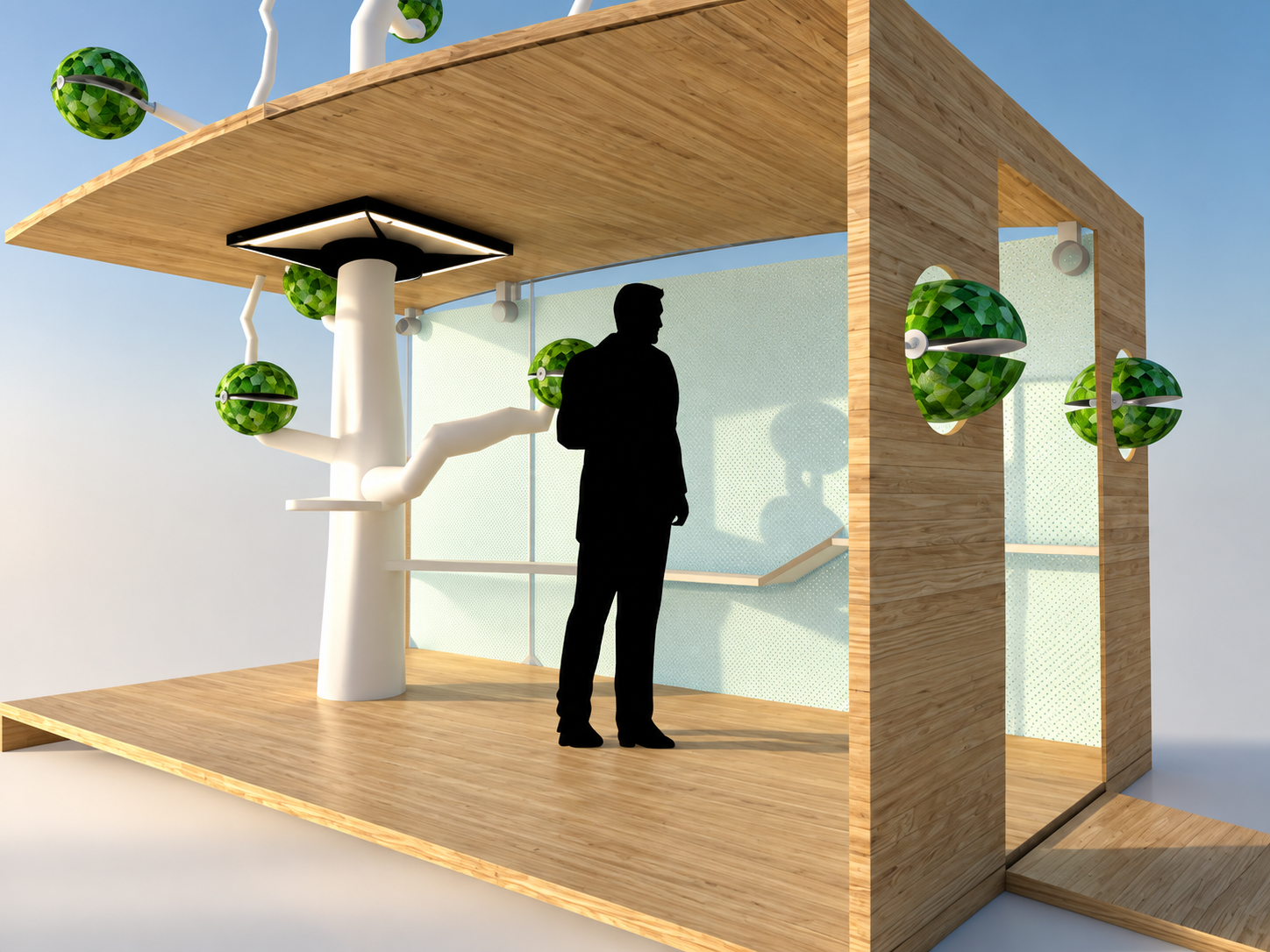 Rendu 3D du projet Smoke Tree par Nathalie Othats Lagréou